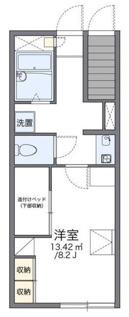 レオパレスアルテII(1K/1階)の間取り写真