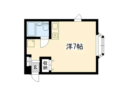 グレースマンション(ワンルーム/2階)の間取り写真