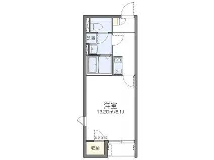 レオネクストムラヤマIII(1K/1階)の間取り写真