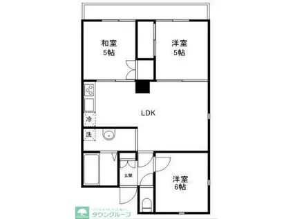 センチュリーハイム南柏C棟(3LDK/2階)の間取り写真