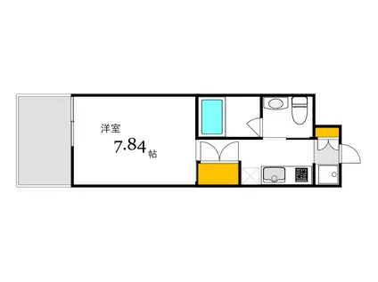 DER STRADA Y`2 ふじみ(1K/12階)の間取り写真