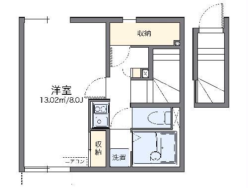レオネクスト川原(1K/2階)の間取り写真