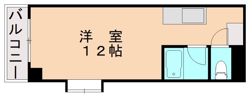 PLイースト千代ヶ崎(ワンルーム/1階)の間取り写真