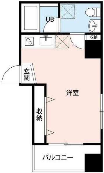 OMORI(ワンルーム/3階)の間取り写真