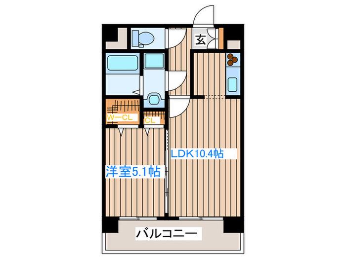 グランジュールマンション高砂駅前(1LDK/12階)の間取り写真