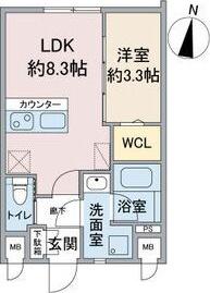 CROSSROAD SASASHIMALIVE(1LDK/2階)の間取り写真