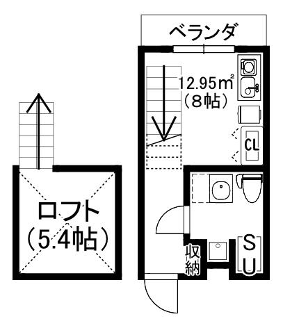 JPマンション(ワンルーム/3階)の間取り写真