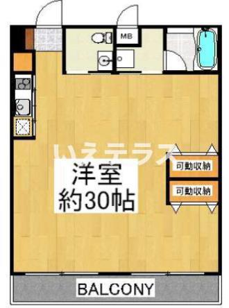 PH-3(ワンルーム/4階)の間取り写真