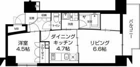 URBAN FLATS中之島(2DK/10階)の間取り写真