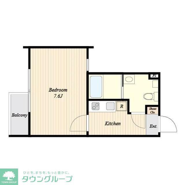ラシクラス鷺ノ宮(1K/2階)の間取り写真