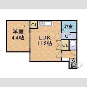 アリコベール宮の沢(1LDK/3階)の間取り写真