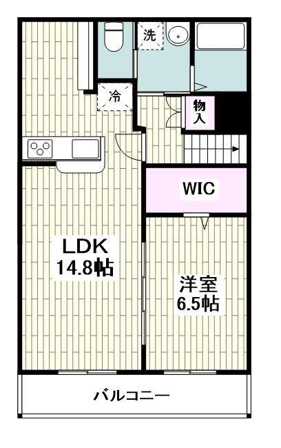 COMFORT RESIDENCE上大岡I(1LDK/2階)の間取り写真