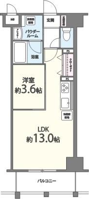 フェニックスコート(1LDK/7階)の間取り写真