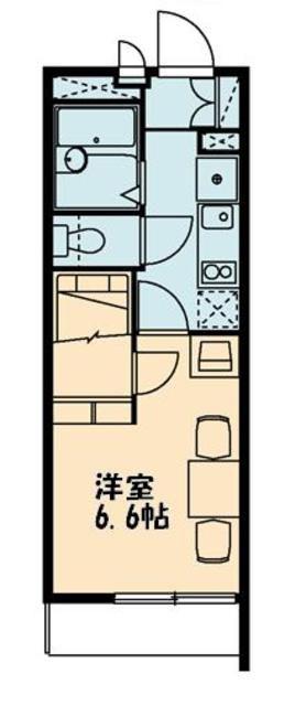 レオパレス浦和美園(1K/2階)の間取り写真
