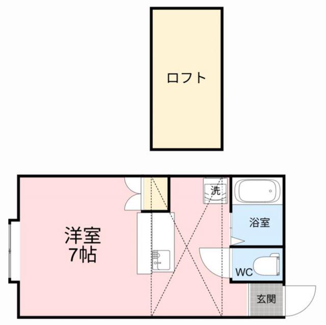 ユトリッチハイム(1K/1階)の間取り写真