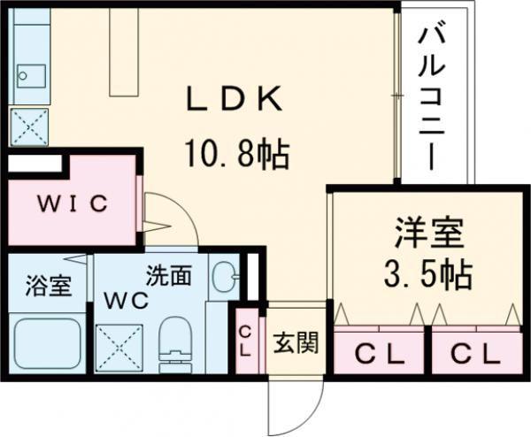 J.QUALIOR学園前 ジェイ・クオリア(1LDK/1階)の間取り写真