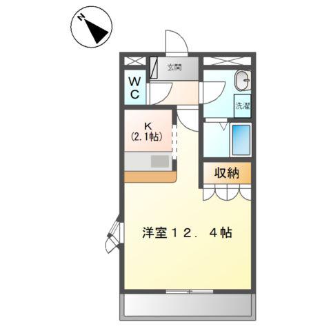 グランフォーレ沢(ワンルーム/3階)の間取り写真