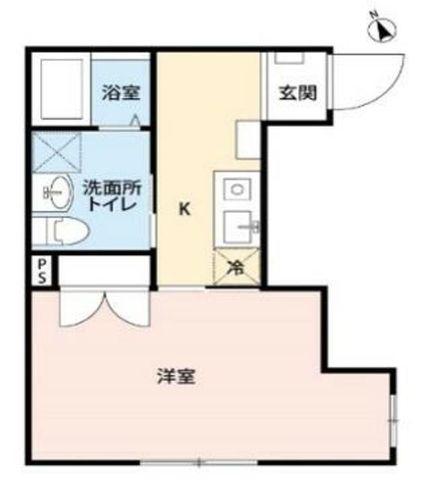 NOZOMIO生麦ウエスト(1K/3階)の間取り写真