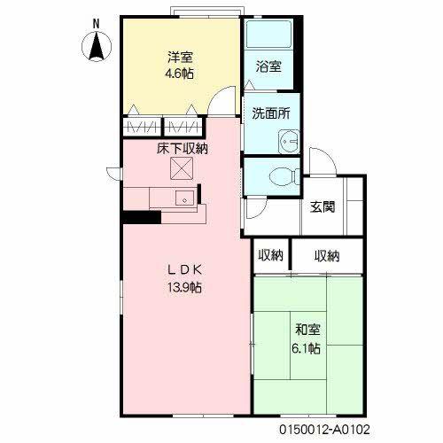 ディアス21(2LDK/1階)の間取り写真