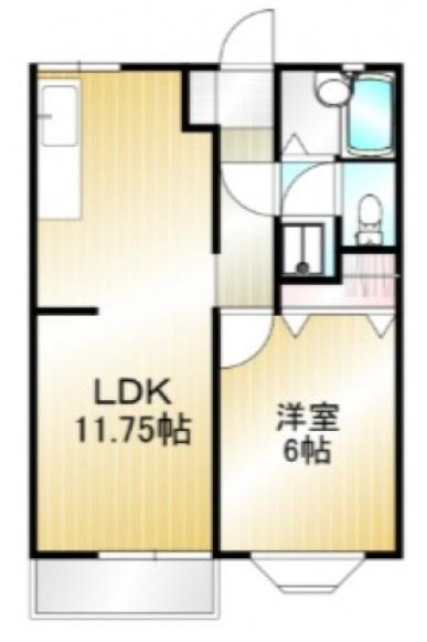 コーポピクニック(1LDK/1階)の間取り写真