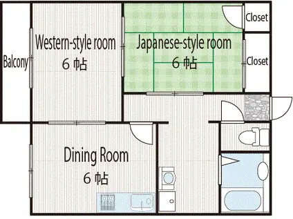 ART CONFORT(2DK/2階)の間取り写真
