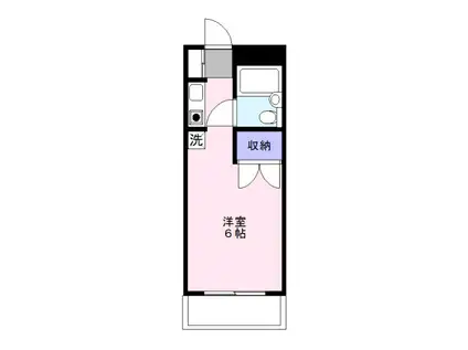 AIKAWAマンション(ワンルーム/3階)の間取り写真