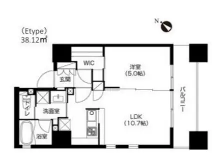 アーバネックス神戸水木通(1LDK/4階)の間取り写真