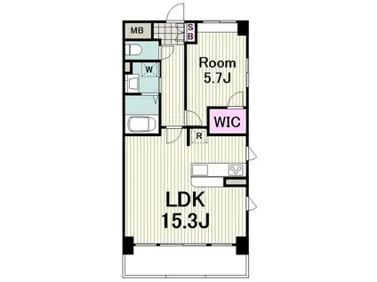 ラグリーチネ(1LDK/2階)の間取り写真