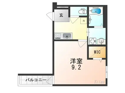 フジパレス堺中長尾III番館(1K/1階)の間取り写真