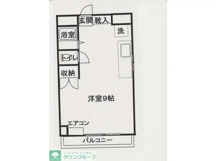 エースマンション(ワンルーム/1階)の間取り写真