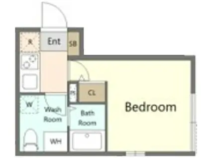 練馬区関町北アパート(1K/2階)の間取り写真