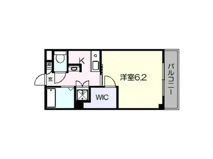 アビーコリーヌII(1K/1階)の間取り写真