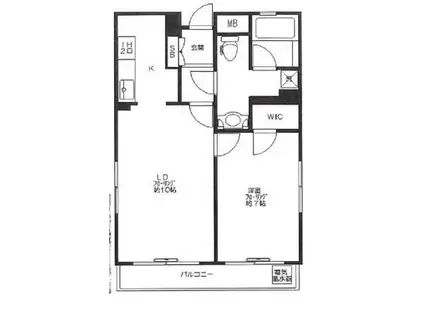 GAOH(1LDK/1階)の間取り写真