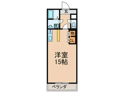 アミューズメント医生ヶ丘(ワンルーム/5階)の間取り写真