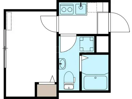 ネビュラ鋼管通(1K/3階)の間取り写真
