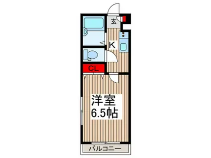 エンジェル(1K/1階)の間取り写真