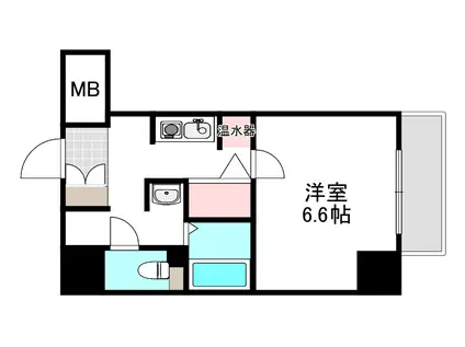 メゾン富士見町(1K/3階)の間取り写真