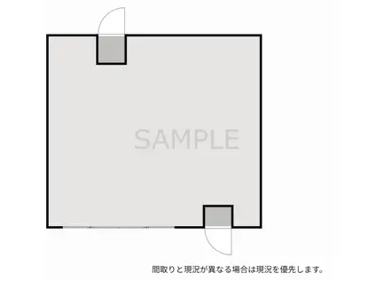 山北62ビル(1K/1階)の間取り写真