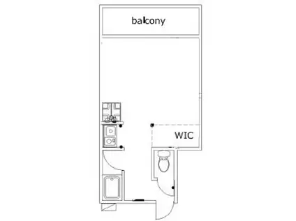 上馬シャモット(ワンルーム/2階)の間取り写真