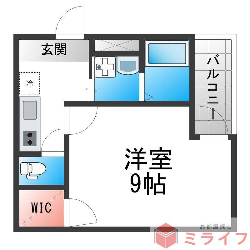 フジパレス天王寺東III番館(1K/1階)の間取り写真