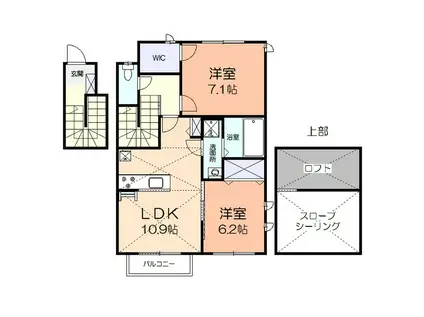 フォレストリー(2LDK/2階)の間取り写真
