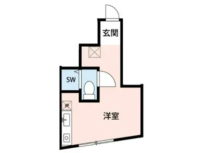 MEISON FIRST STAR(ワンルーム/1階)の間取り写真