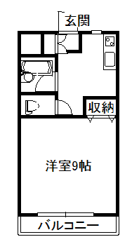 グランドヴィラ松永(1K/5階)の間取り写真