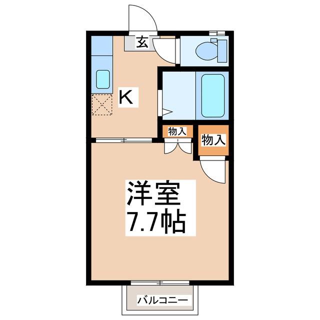 フレンド愛(1K/2階)の間取り写真