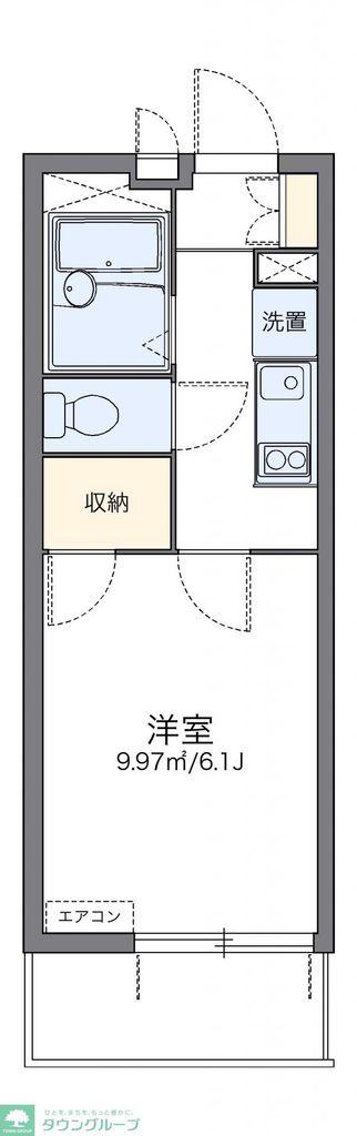 レオパレス常盤(1K/3階)の間取り写真