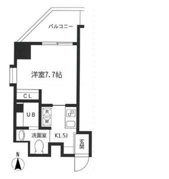 KDXレジデンス御徒町(1K/11階)の間取り写真