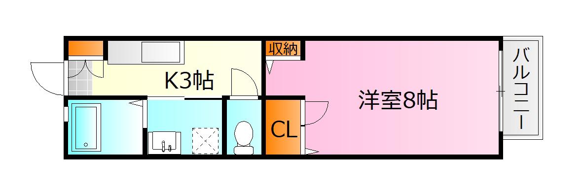 ルーセントムラタ(1K/1階)の間取り写真