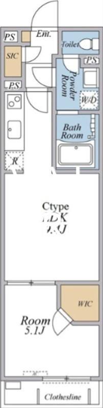 リブリ・OLIVA相模大野(1LDK/3階)の間取り写真