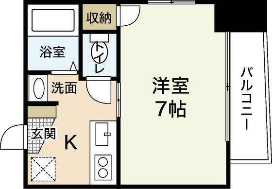 SHOKI BLDG大手町(1K/4階)の間取り写真
