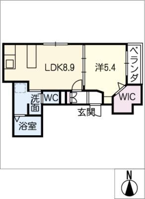 メゾン・ド・アルモニー前並(1LDK/3階)の間取り写真